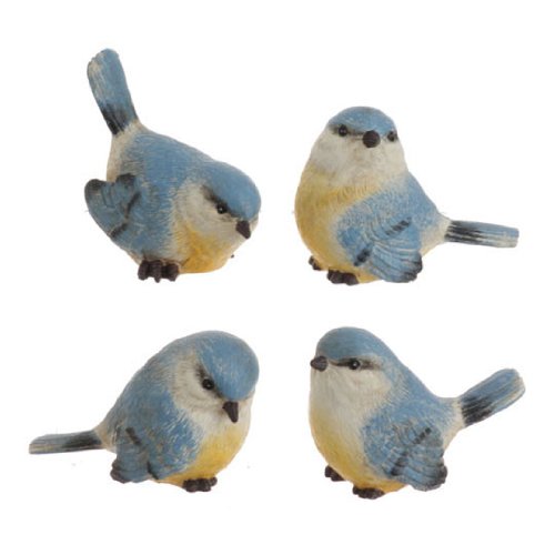 RAZ Imports – Set of Four 2.5″ Blue Birds RAZ Imports – Set of Four 2.5″ Blue Birds