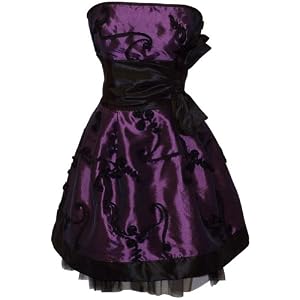 Applique Ribbon Strapless Mini Dress Prom Party Formal Gown