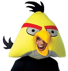 Angry Birds Mask Yellow Adult Costume