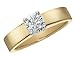 Engagement Ring: 14K Yellow and White Gold 1/3 Carat (ctw) Diamond Solitaire