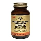 Solgar - Bilberry Ginkgo Eyebright+Lutein - 60 capsules