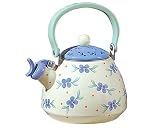 Pfaltzgraff Summer Breeze 2-Quart Enamel on Steel Tea Kettle