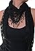 KMystic Lace Triangle Sheer Scarf (Black)