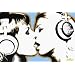 (24x36) Steez (Girls Kissing) Art Poster Print
