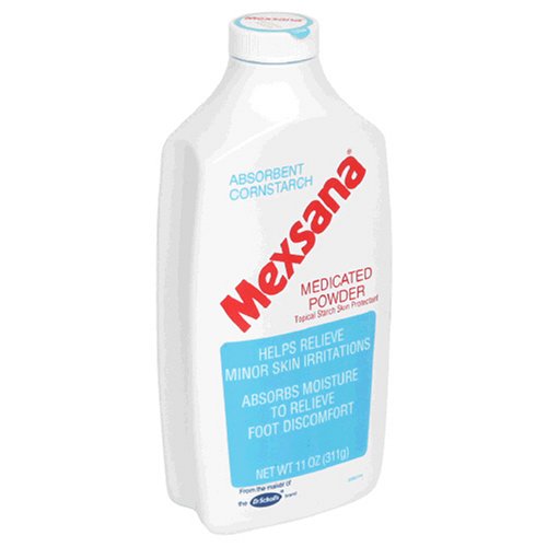 Mexsana Medicated Powder, 11-Ounce Bottle (Pack of 4)