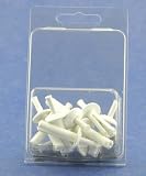 White 1" Plastic Tub Rivets
