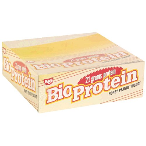 MLO Bio Protein Bar, Honey Peanut Yogurt, 2.85-Ounce Bars in 12-Count Boxes by MLO