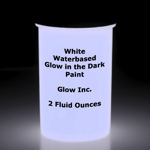 White glow in the dark paint 2 fluid ounces