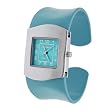 Geneva Platinum Womens Colored Band Cuff Watch