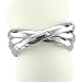 3 Circle Stainless Steel Diamond Band Ring (H, SI, 0.03 carat)-Band Wdith:5mm