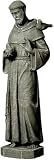 Euracast ADN9991C St Francis 44-Inch Tall Lightweight Garden Statue in Cement Color Finish