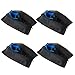 Shoe Bags,HugeSaving Nylon Waterproof Travel Zipper Shoes Bag For Carrying Set Of 4(Black)