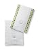 SwaddleDesigns Baby Burpies - Set of 2 - Lime with Brown Dots and Lime Polka Dots