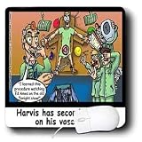 Londons Times Funny Medicine Cartoons - Ed Ames Vasectomy - Mouse Pads