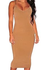 Sleeveless Polyester/Spandex Spring Summer Winter Midi Dress 