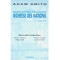 Recherche sur la nature et les causes de la richesse des nations