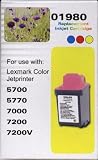 Compatible Lexmark 01980 Colour Inkjet Cartridge For Use With 5700/5770/7000/7200/7200V