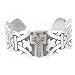 Celtic Cross & Fine Pattern Pewter Bracelet