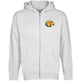 NCAA Southern Miss Golden Eagles White Logo Applique Midweight Full Zip Hoody