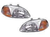 1996-1998 HONDA CIVIC HEADLIGHT CIVIC 96-98 SD/HB/CP HL Both Sides COMBO SET