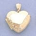 14kt Gold Locket Holds Four Photos