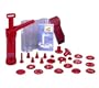 Hutzler Easy Action Cookie Press and Food Decorator Red