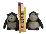 October Hill Dora Designs Cuddly Creature Bookends, Monkey Pair, 6-3/4-Inch Tall
