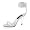 Caress 4 Inch Sexy White High Heel Evening Shoe Stiletto Heel Ankle Band With Rhinestone Accents CLEARANCE Size: 8