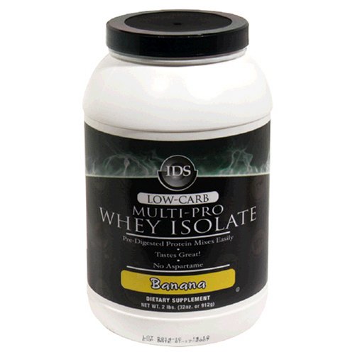 IDS Low-Carb Multi-Pro Whey Isolate, Banana, 32-Ounce Plastic Jar by IDS