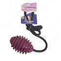 Cyber-Dog Rubber Rugby Ball on Rope Dog Toy Large