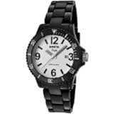 Invicta Womens 1208 Angel White Dial Black Plastic Watch