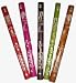 Colorful Assortment of Five Bamboo Carved Flutes Peru Pack