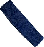 Flex Terry Headband, Midnight Blue, One Size