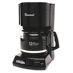 CLASSIC COFFEE CONCEPTS 12-Cup Commercial Automatic Drip Coffee Maker, Black