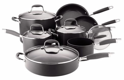 Anolon Advanced Nonstick Hard-Anodized Aluminum 12-Piece Cookware Set