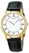 Seiko Men's Roman Numeral Leather Strap Watch SKP330
