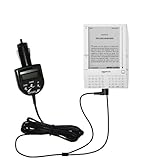 Amazon Kindle (1st Generation) Integrated 12v DC Car Charger and FM Transmitter - Uses Gomadic TipExchange to play music on the FM radio