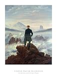The Wanderer Above the Sea of Fog, 1818 Art Poster Print by Caspar David Friedrich, 20x28