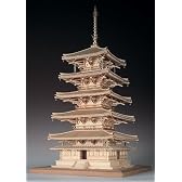 1/75 法隆寺 五重の塔(レーザーカット)