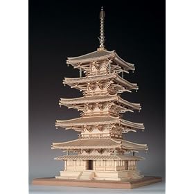 【クリックで詳細表示】1/75 法隆寺 五重の塔(レーザーカット)