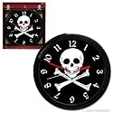 Pirate Skull and Crossbones Clock