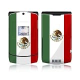 Mexican Flag Design Protective Skin Decal Sticker for Motorola RAZR V3xx Cell Phones