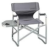 Coleman Deck Chair with Side Table - Gray