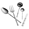 Ricci Bamboo 5-Piece Stainless-Steel Flatware Hostess Set