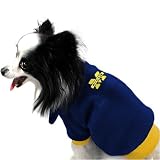 Michigan Wolverines Navy Dog Fleece Pullover