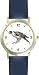 Falcon Bird Animal - WATCHBUDDY&reg; DELUXE TWO-TONE THEME WATCH - Arabic Numbers - Blue Leather Strap-Size-Women's Size-Small