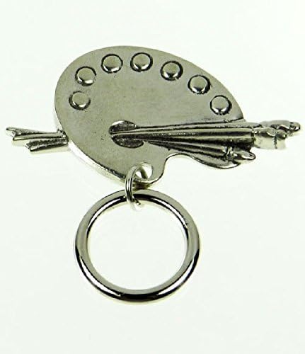 The Smart Pin - Artist Pallet - Antique Silver Tone Magnetic Eyeglass Pin
