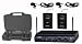 Audio2000s Awm-6032um UHF Dual Channel Wireless Microphone System with Two Lapel (Lavalier) Mic
