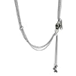 Necklace With Precious Stones - Genuine Super Clean Diamonds, 8.5mm Freshwater Pearls Well Made in 18K White Gold. Total item weight 20.4g Length 20in