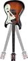 ColoRiffic Pendulum-Style Guitar Wall Clock Sunburst